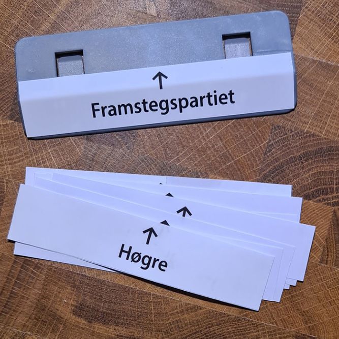 Hovedbilde Klisterlapper med partinavn - ...
